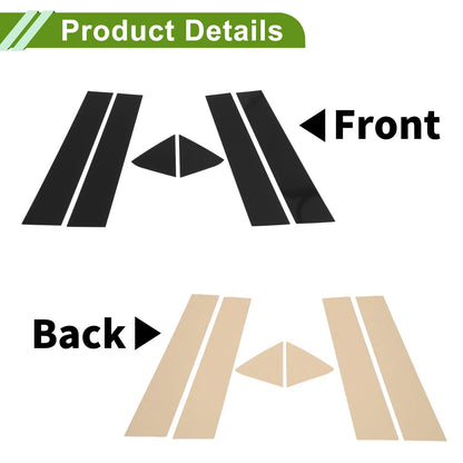 6 x Pillar Window Trim for Dodge Charger (2006-2010) Black