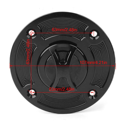 Fuel Gas Tank Cap Cover for Suzuki TL1000S GS500 GSXR600 GSXR750 GSXR1000 SV650 (1997-2008)