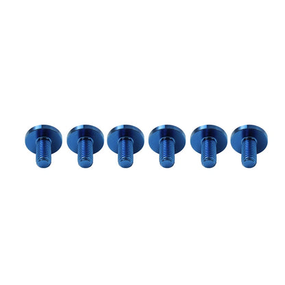 6 x M6x10mm Titanium Alloy Torx Head Bolts for Bike Motor - Blue