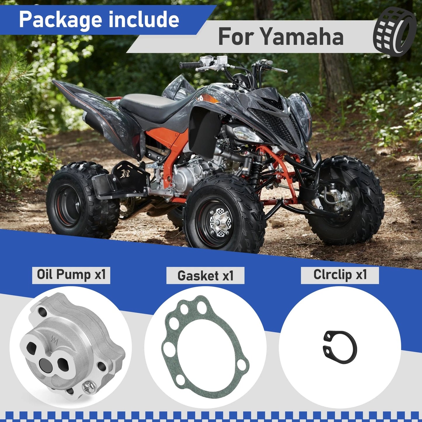 Oil Pump Assembly & Gasket for Yamaha Raptor 700R YFM700R SE (2006–2024)