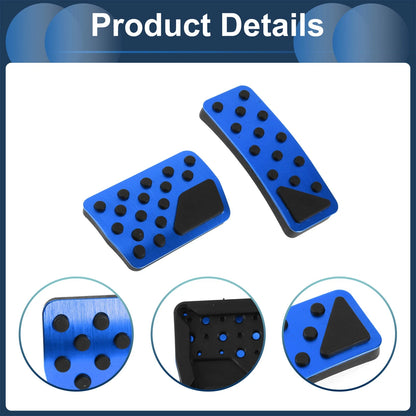 Automatic Foot Accelerator Pedal Covers  Blue for Jeep Wrangler (2018-2024)