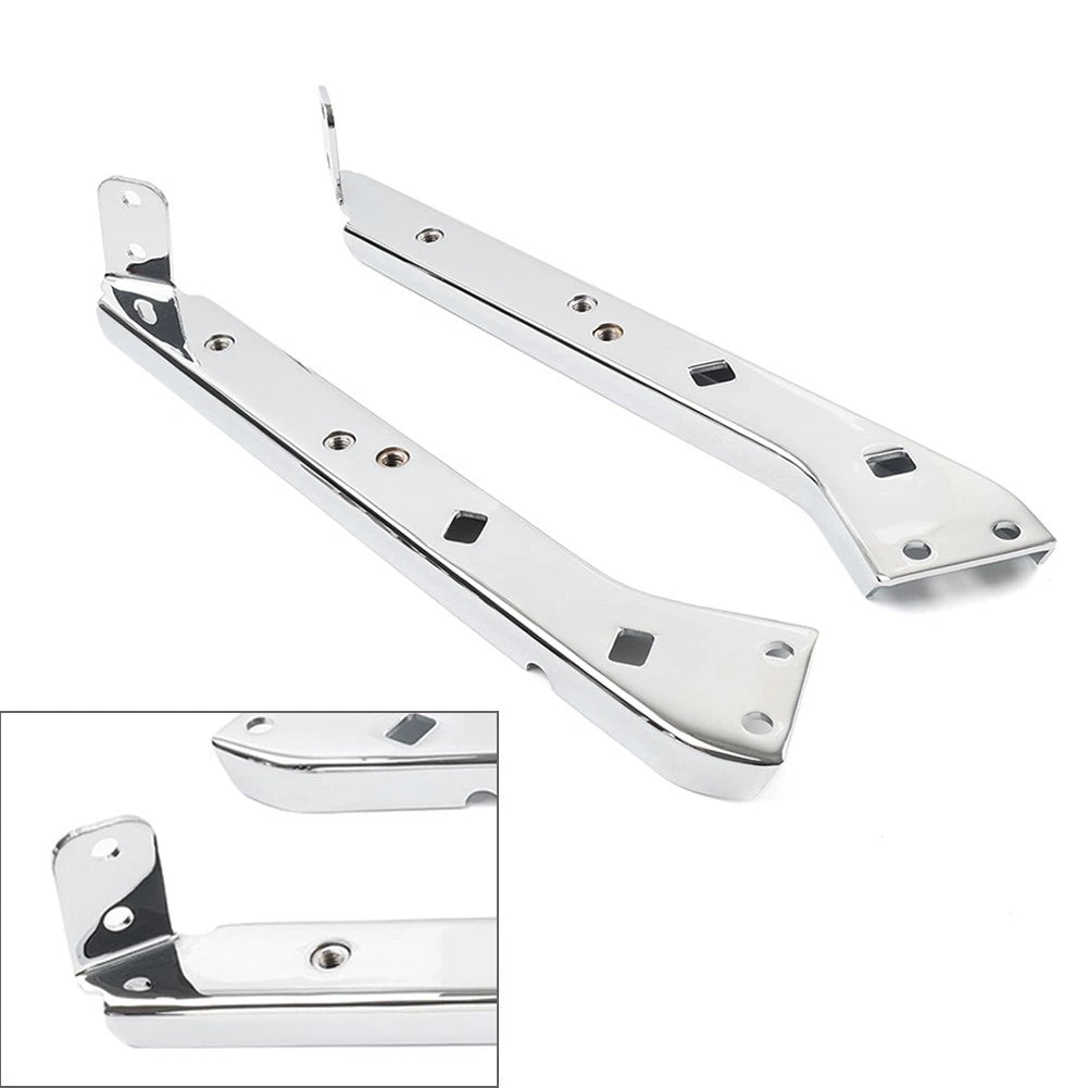 Saddlebag Rail Support Brackets for Harley Touring 1985-2008 Chrome