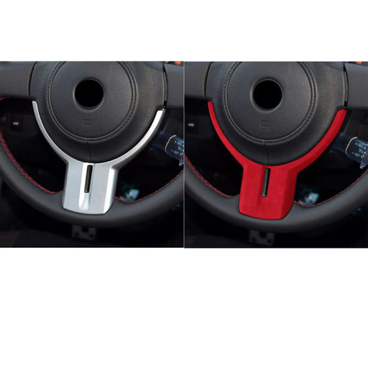 1pc Red Leather Steering Wheel Cover for Subaru BRZ, Toyota GT86 (2012-2020)