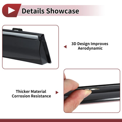 Window Deflectors for Mazda 3 Sedan Hatchback 2014-2018 Side Vents
