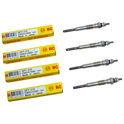 4 Bosch Diesel Glow Plugs for Toyota Dyna BU60 4cy B 3.0L 12V 8/1988-7/1989