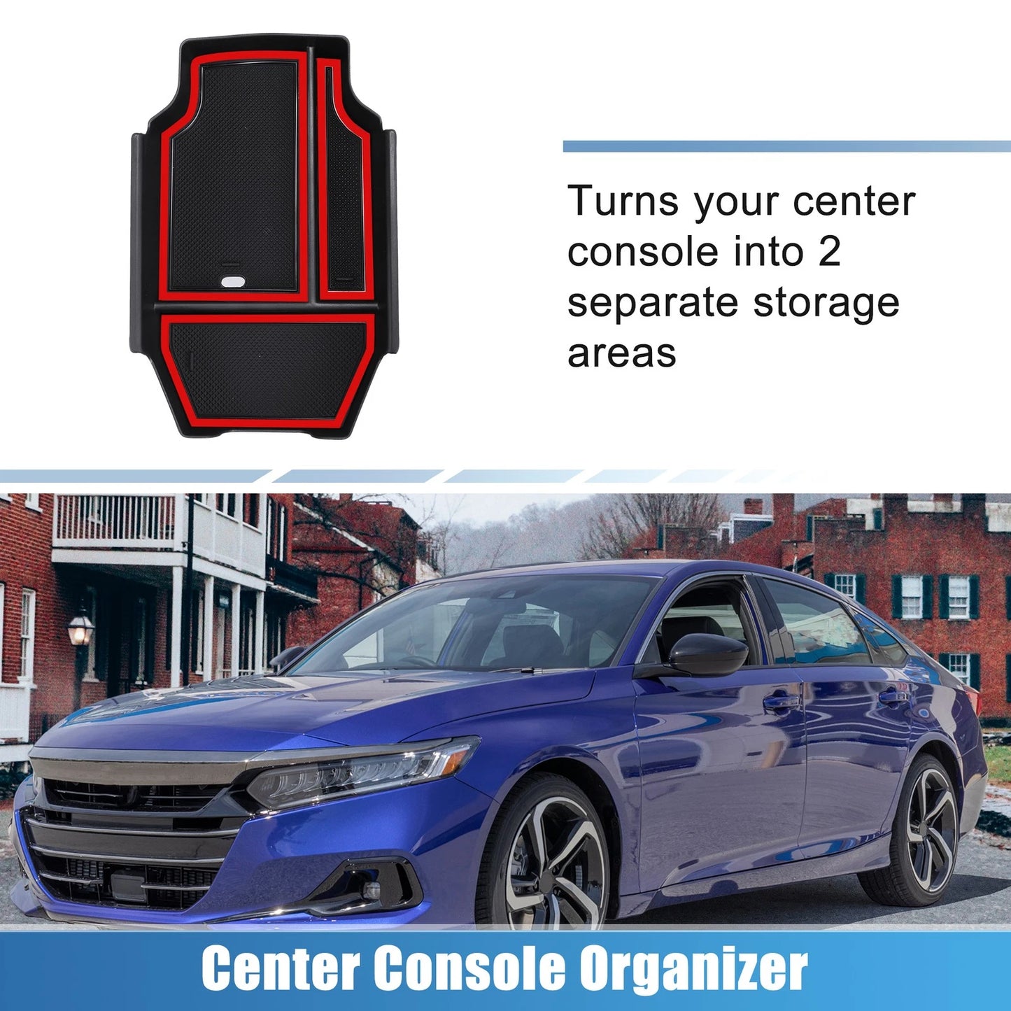 Car Center Console Organizer for Honda Accord LX/EX/Hybrid Sport/EX-L (2018-2023)