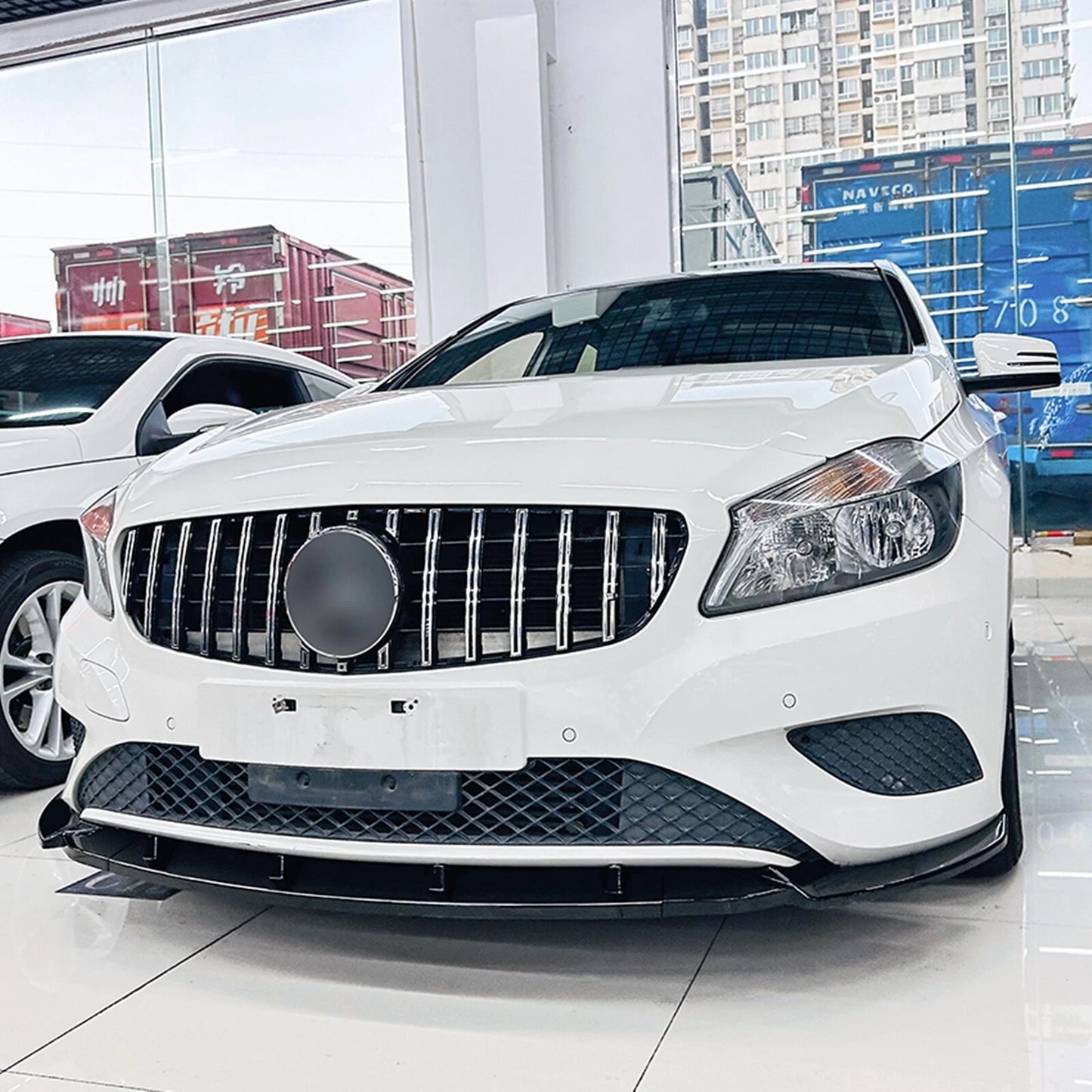 Front Bumper Spoiler Lip Splitter for Benz W176 (2013-2015)