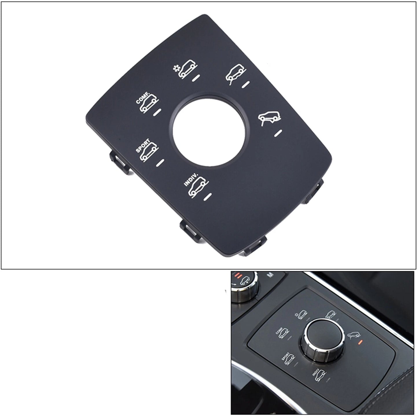 Multimedia Switch Panel Cover for Mercedes-Benz GLS Class W166 W292 (16-19)
