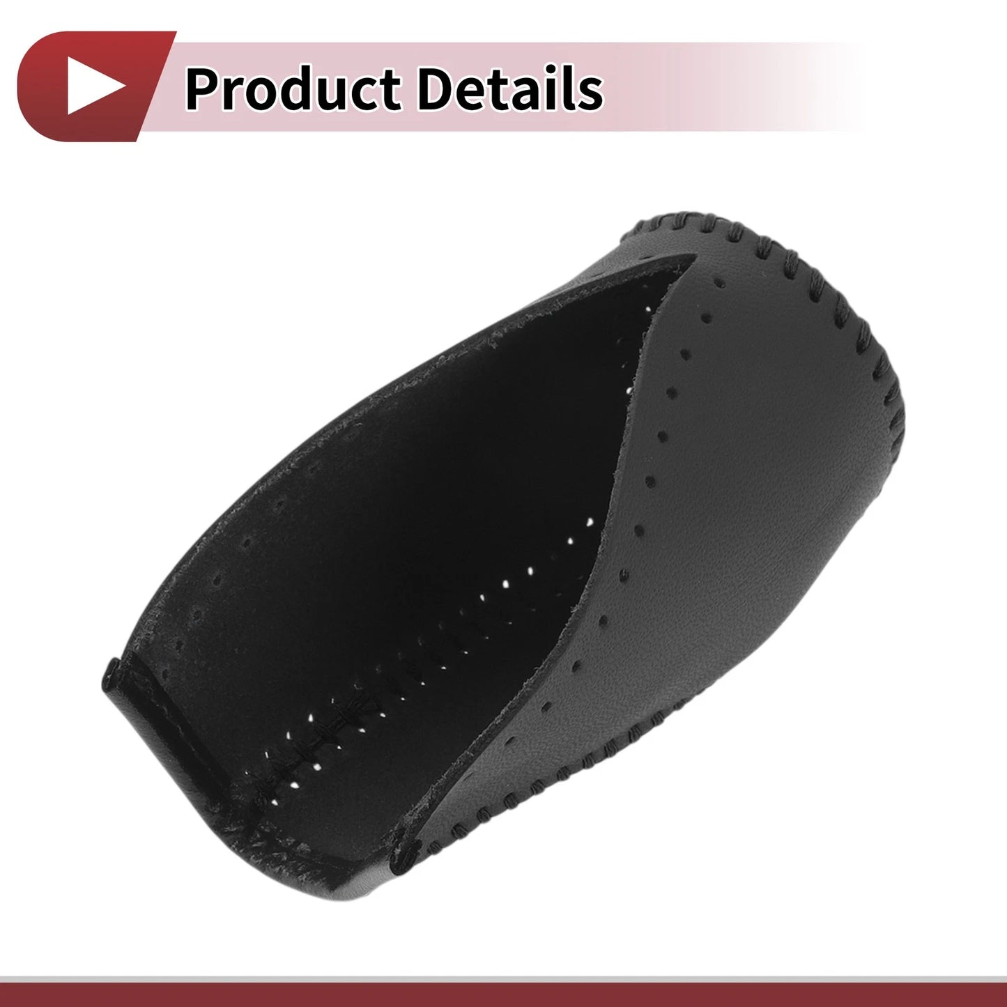 Car Gear Shift Knob Cover for Toyota Corolla (2014-2018) Black Faux Leather