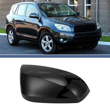 Driver Side Mirror Cover Cap Gloss Black for Toyota RAV4 (2019-2023)