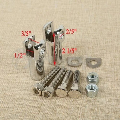 Passenger Footpeg Clevis Mounts for Harley Softail (2000-2006)