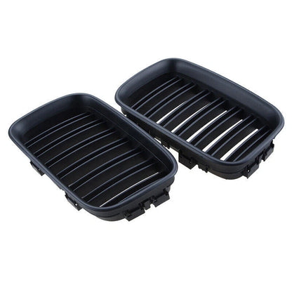 Matte Black Front Kidney Grilles for BMW E36 3 Series Sedan (1992-1997)