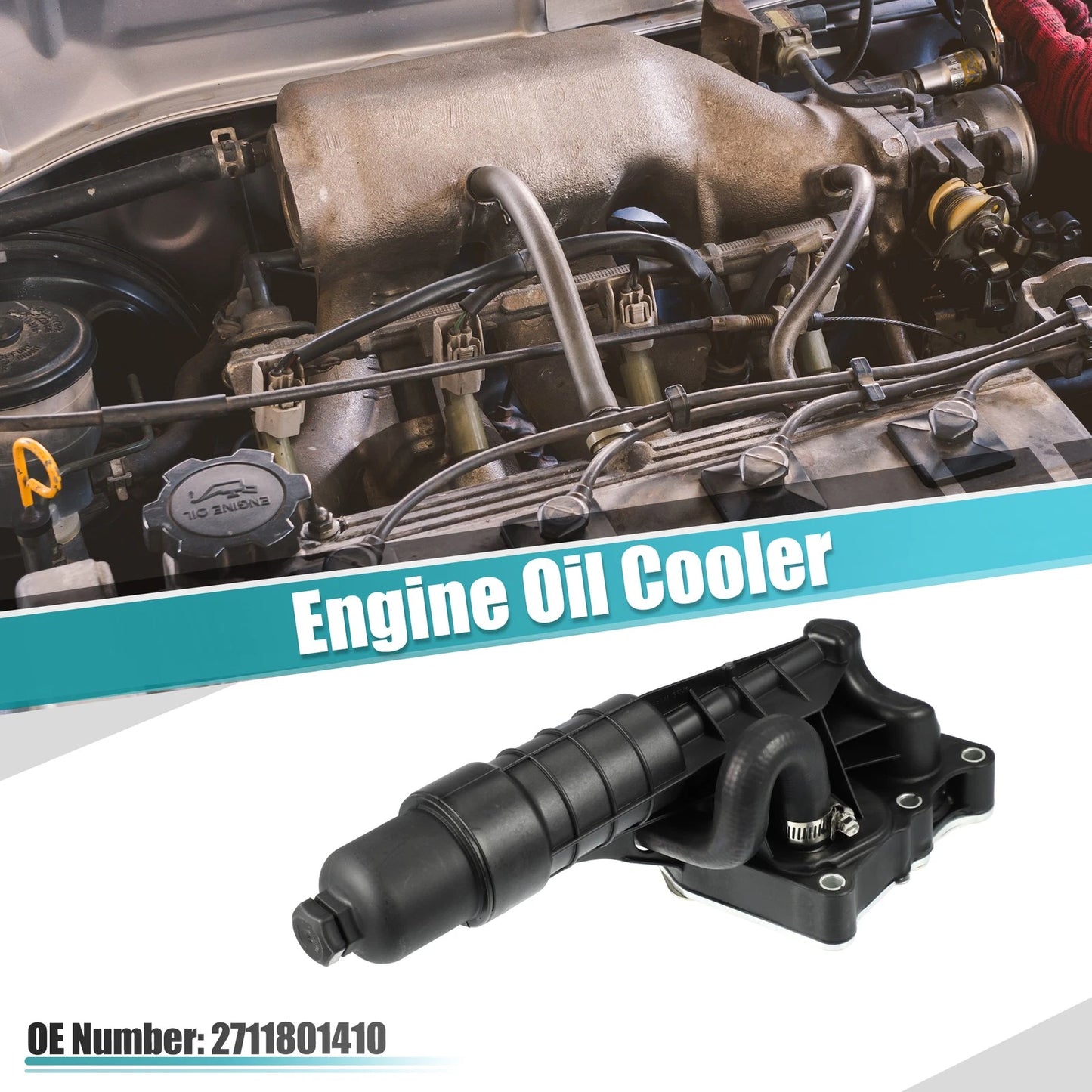 Engine Oil Cooler Housing with Gasket for Mercedes-Benz (2002-2012)