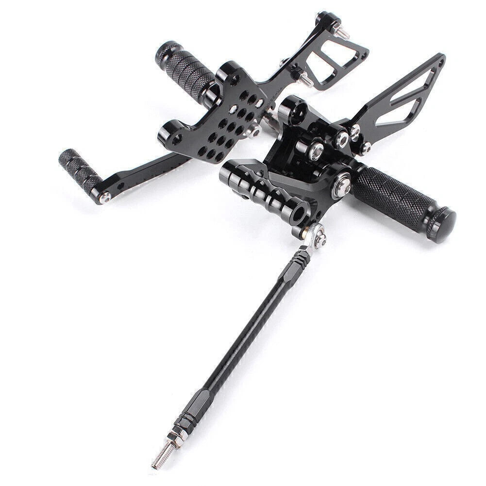 Rearsets Foot Pegs for Suzuki GSXR1000 GSXR600 GSXR750 (2000-2005) Black