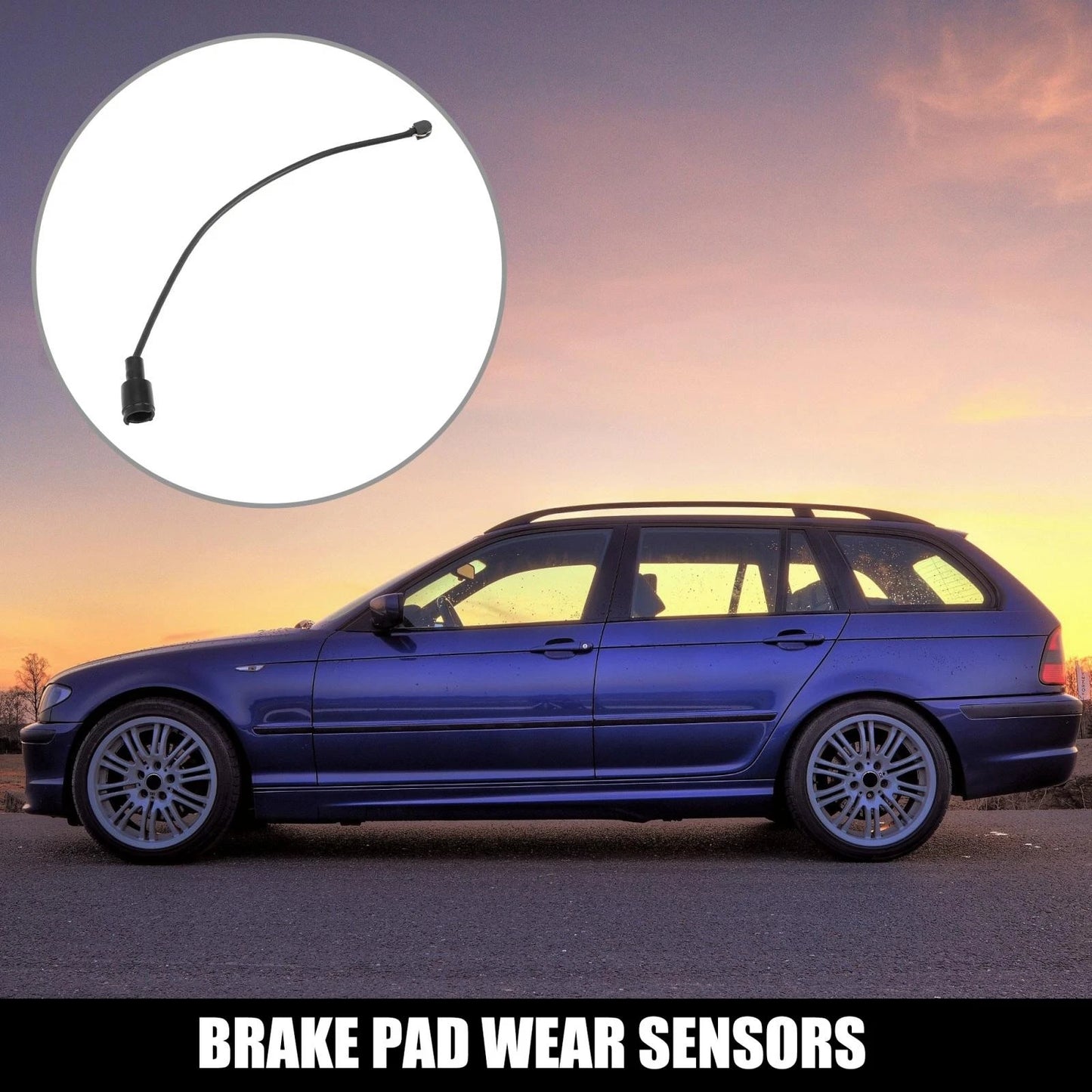 Front Brake Pad Wear Sensor for BMW E34 5-Series (1987-1995)