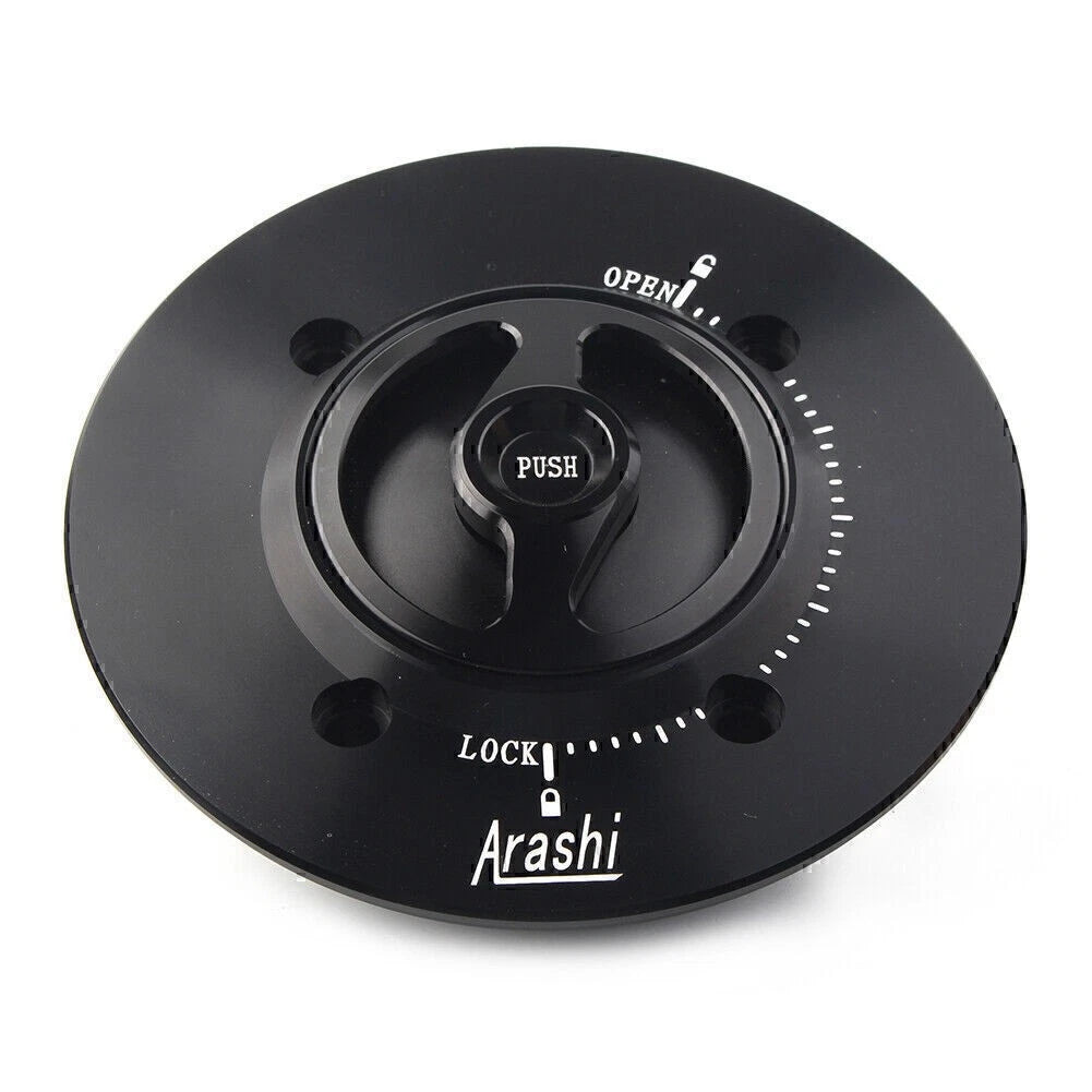 Black Gas Fuel Cap Tank Cover for Kawasaki Ninja 400 (2018-2021)