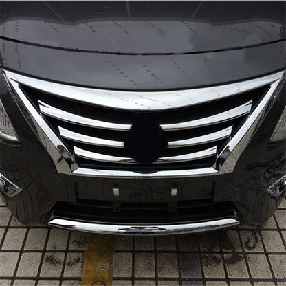 Chrome Front Grille Trims for Nissan Versa Latio Almera (2015-2017)