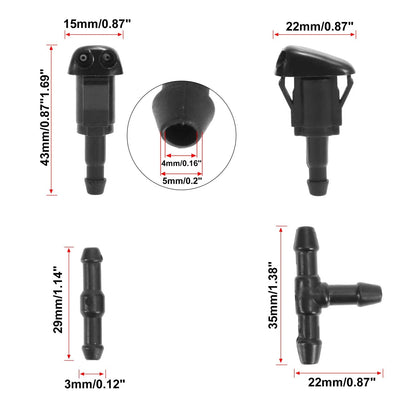 7pcs Windshield Wiper Fluid Squirter Nozzle for Toyota Camry