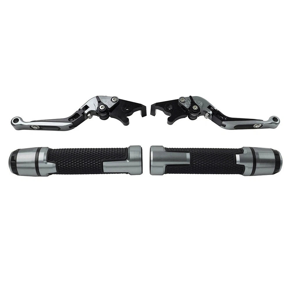 Handlebar Grips & Brake Clutch Levers Set for Kawasaki ZX1400 ZX14R ZZR1400