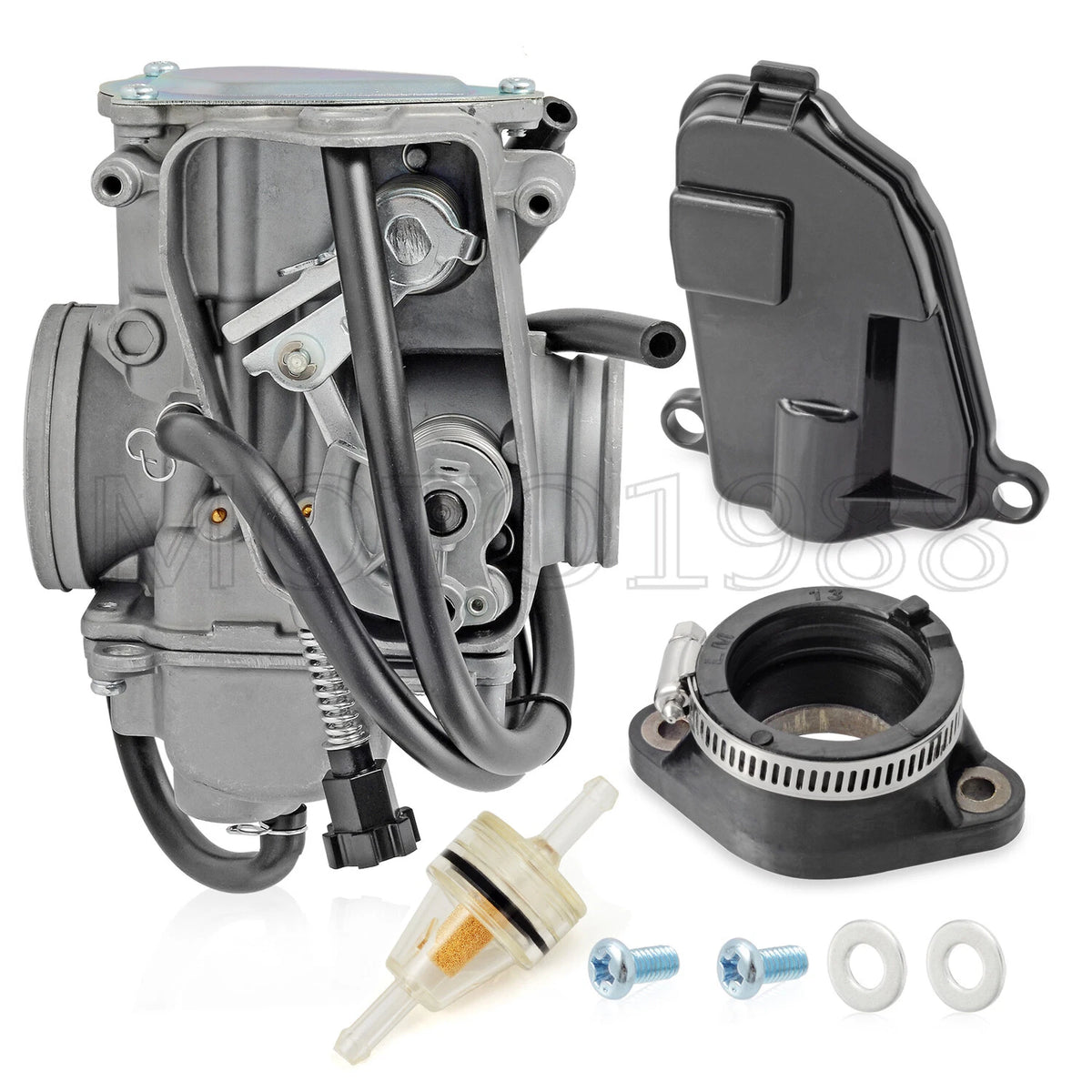 Carburetor Assembly w/ Intake Boot for Honda FourTrax 350 TRX350 1986-1987