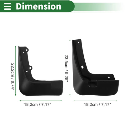 Mud Flaps Splash Guards for Kia Pegas (2017-2024)