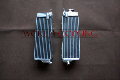 Aluminum Radiator & Blue Silicone Hoses for Honda CR500R (1985-1988)