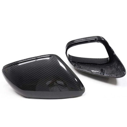 Real Carbon Fiber Side Wing Mirror Cover Housing For 981 Cayman 2012-2016