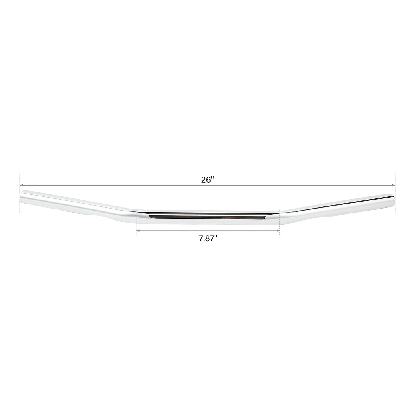 26 Wide 1 Fat Handlebar for Harley Softail Dyna Cafe Racer Chrome