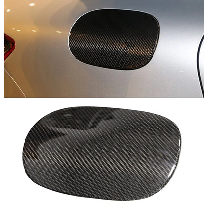 1pc Carbon Fiber Fuel Door Trim Cover for Porsche Macan (2014-2020)