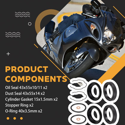Fork Seals for Suzuki GSXR1000 (05-08) / GSX1300 Hayabusa (08-24)