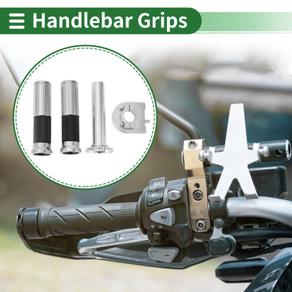 Motorcycle Hand Grips Cover Kit 2 x Vertical Stripe Pattern for Motorcycle