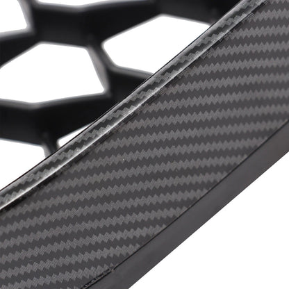 Carbon Black Front Grille Bumper Upper Grill for Alfa Romeo Giulia (2017-2022)