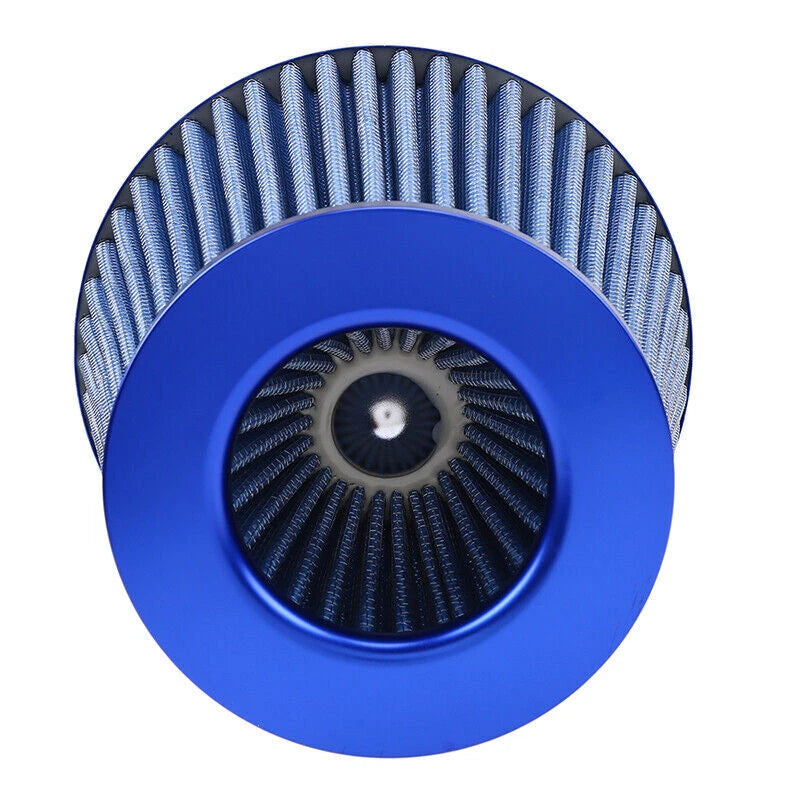 3 Inch Universal Blue Car Inlet Short Ram Cold Air Intake Filter