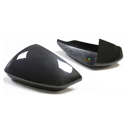Carbon Fiber Side Mirror Cover Caps Trim fit For Audi A3 S3 RS3 2021 2022