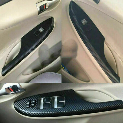 RHD Carbon Fiber Trim Stickers Decals Cover for Toyota Corolla (2007–2013)