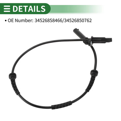 ABS Wheel Speed Sensor for BMW X1 (2016-2019) - 2 x Sensors, No. 34526858466