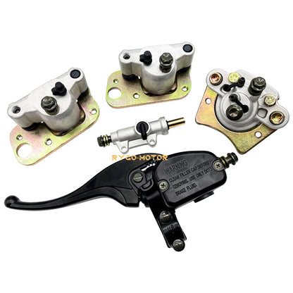 2 x Front & Rear Brake Master Cylinders & Calipers for Polaris Trail Blazer 250