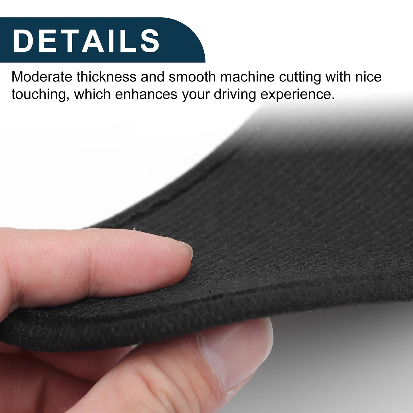 Car Door Leather Anti Kick Pad Sticker for BMW 3 Series (2009-2012) Black Set
