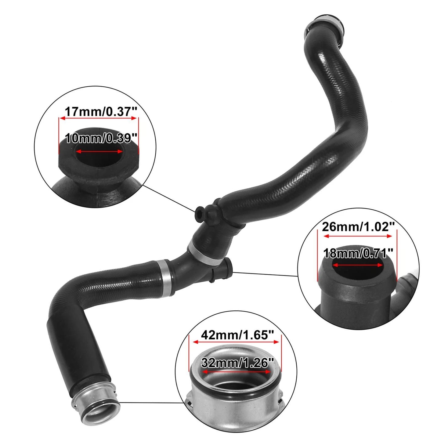 Lower Radiator Coolant Hose for Mercedes-Benz C230 (2003-2005)