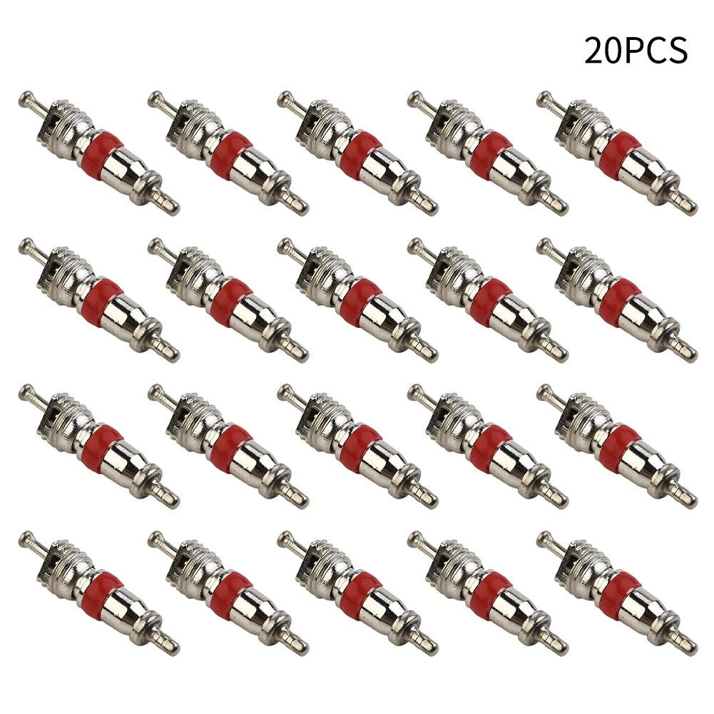 20x Tyre Valve Core Insert W/ Remover Tool for Car Bike Motorcycle Wheel