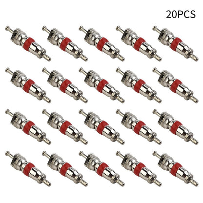 20x Tyre Valve Core Insert W/ Remover Tool for Car Bike Motorcycle Wheel