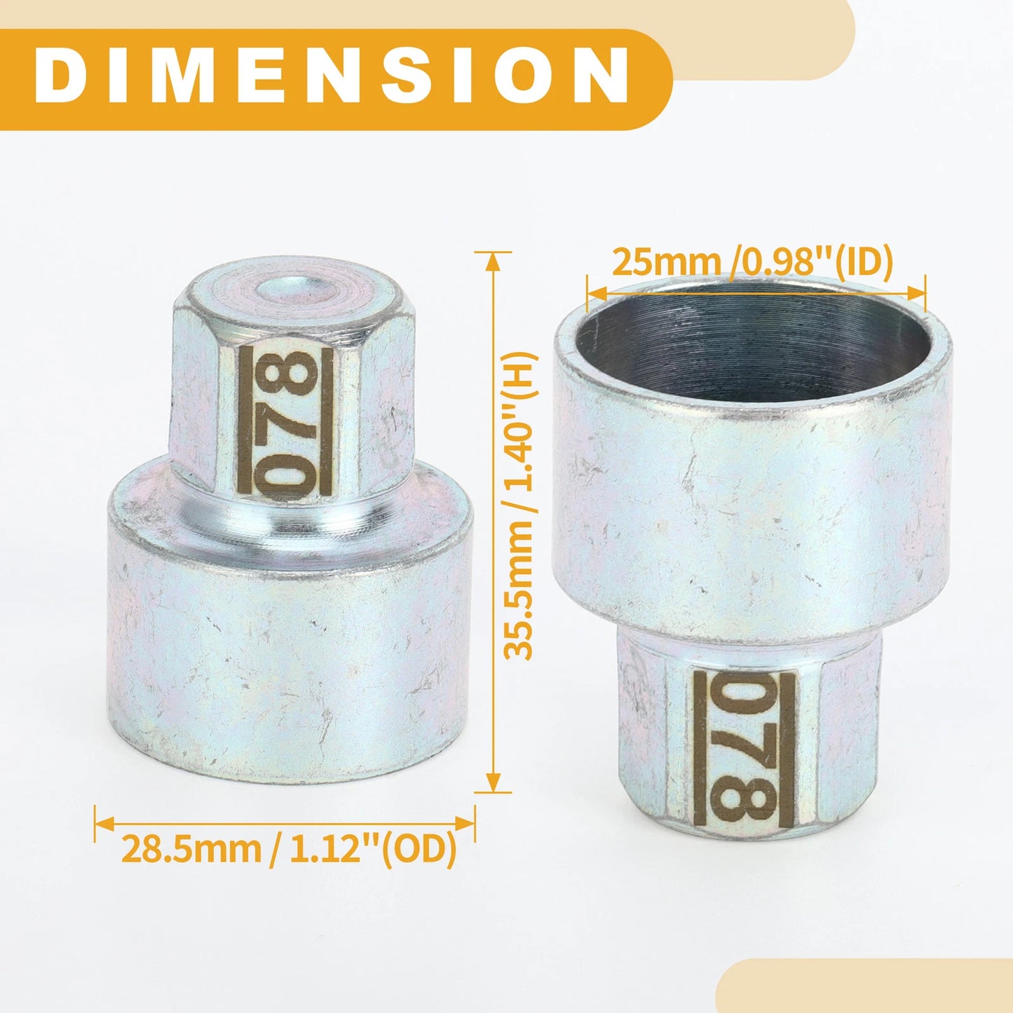 Wheel Lock Lugnut Antitheft Key Socket for BMW MINI COOPER (2002-2023)