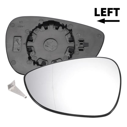 Left Side White Mirror Glass for Ford B Max (2012-2019)