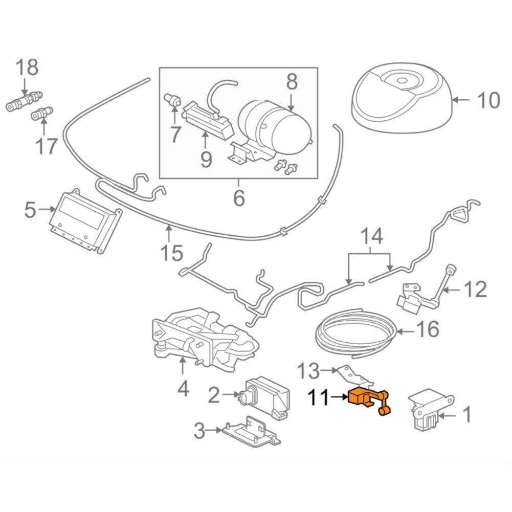 Ride Control Height Sensor for Jaguar XJ8 2004-2009 (C2C2242)