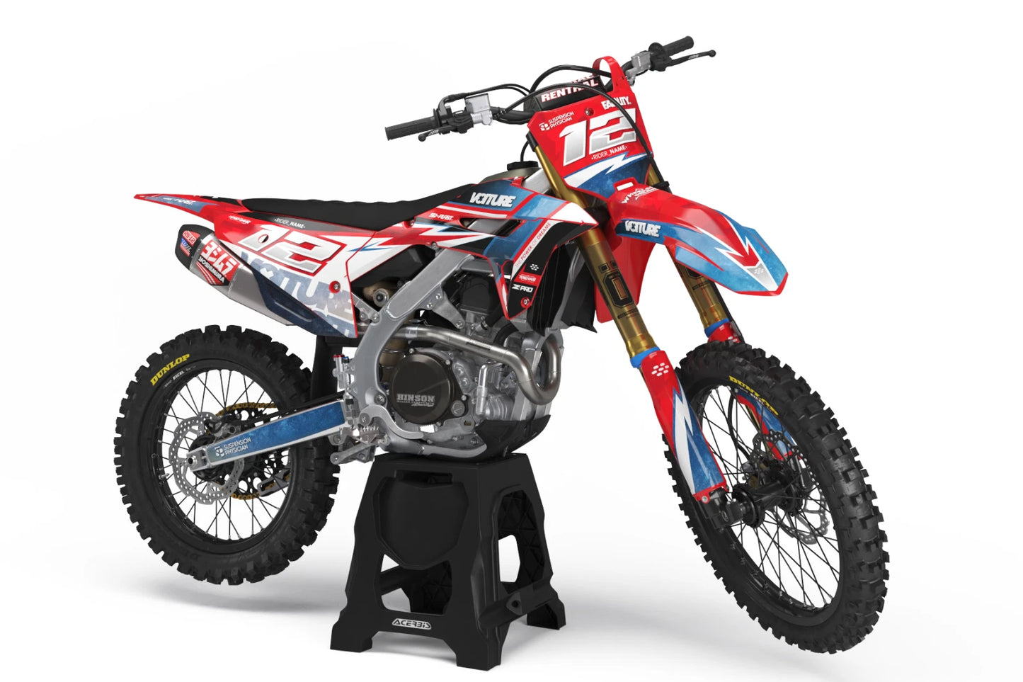 Sticker Kit for Honda CRF50 CRF 50 Roster Style Graphics (2013-2023)