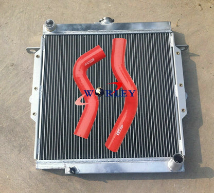 Aluminum Radiator & Silicone Hose for Toyota LandCruiser HZJ75 (75 Series)
