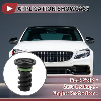 Rubber Oil Drain Plug Set for Mercedes-Benz C63 AMG (2016-2018)