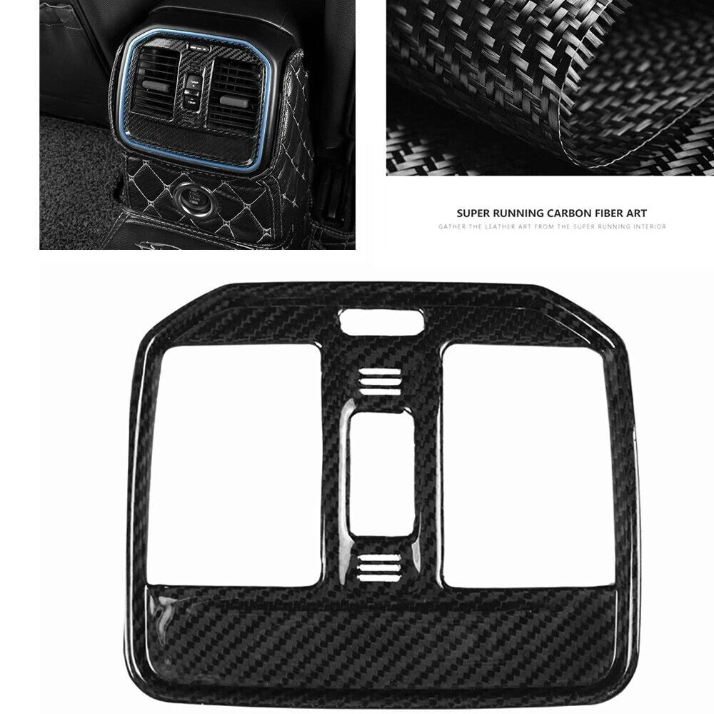 Carbon Fiber Inner Rear Row Air Vent Outlet Trim for Porsche Macan (2015-2020)