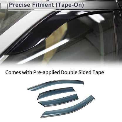 Window Deflectors for Lexus NX250 NX350 NX350h NX450h+ 2022-2024 Black Set