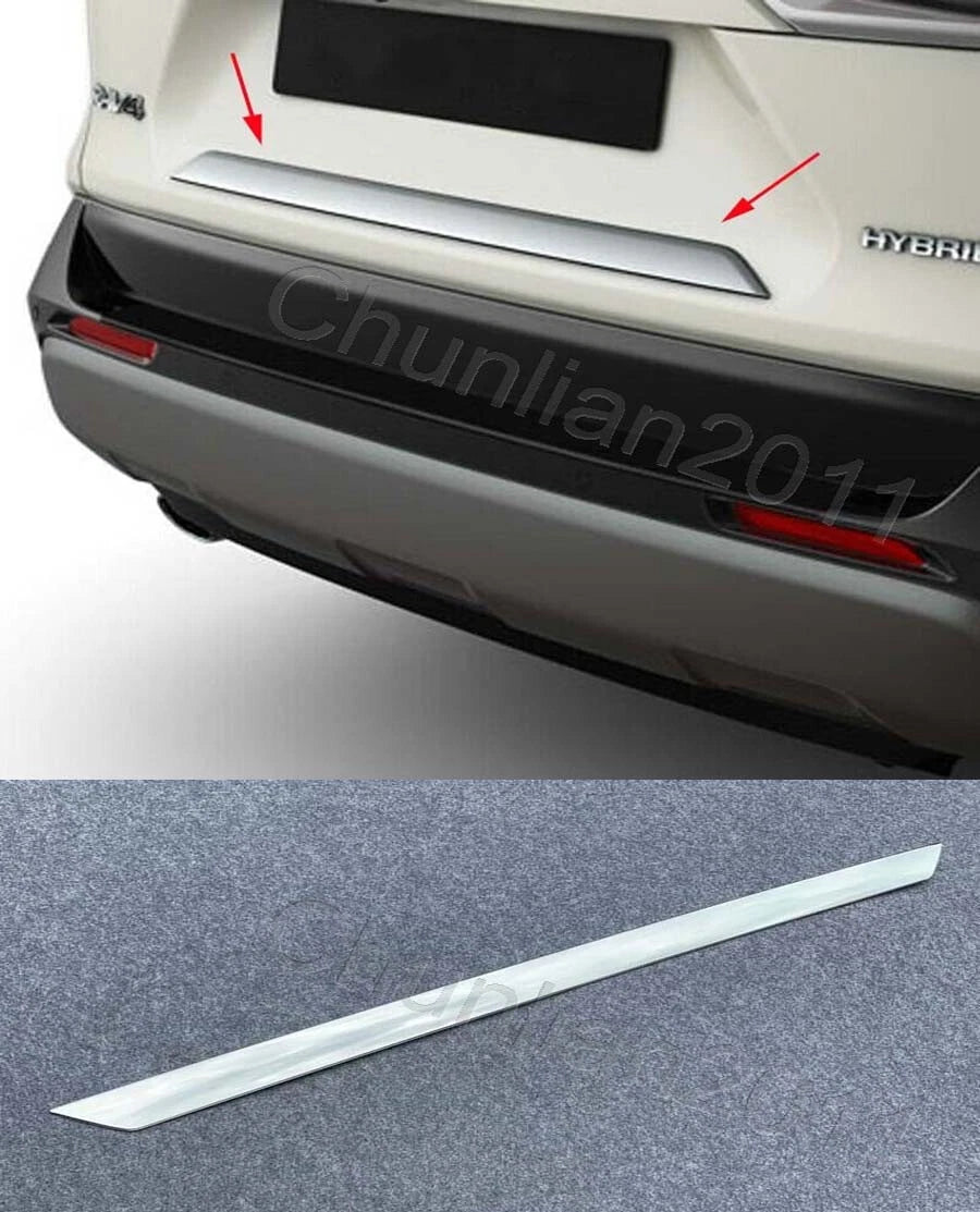 Chrome Tail Rear Boot Lid Bottom Molding Cover for Toyota RAV4 (2019-2023)